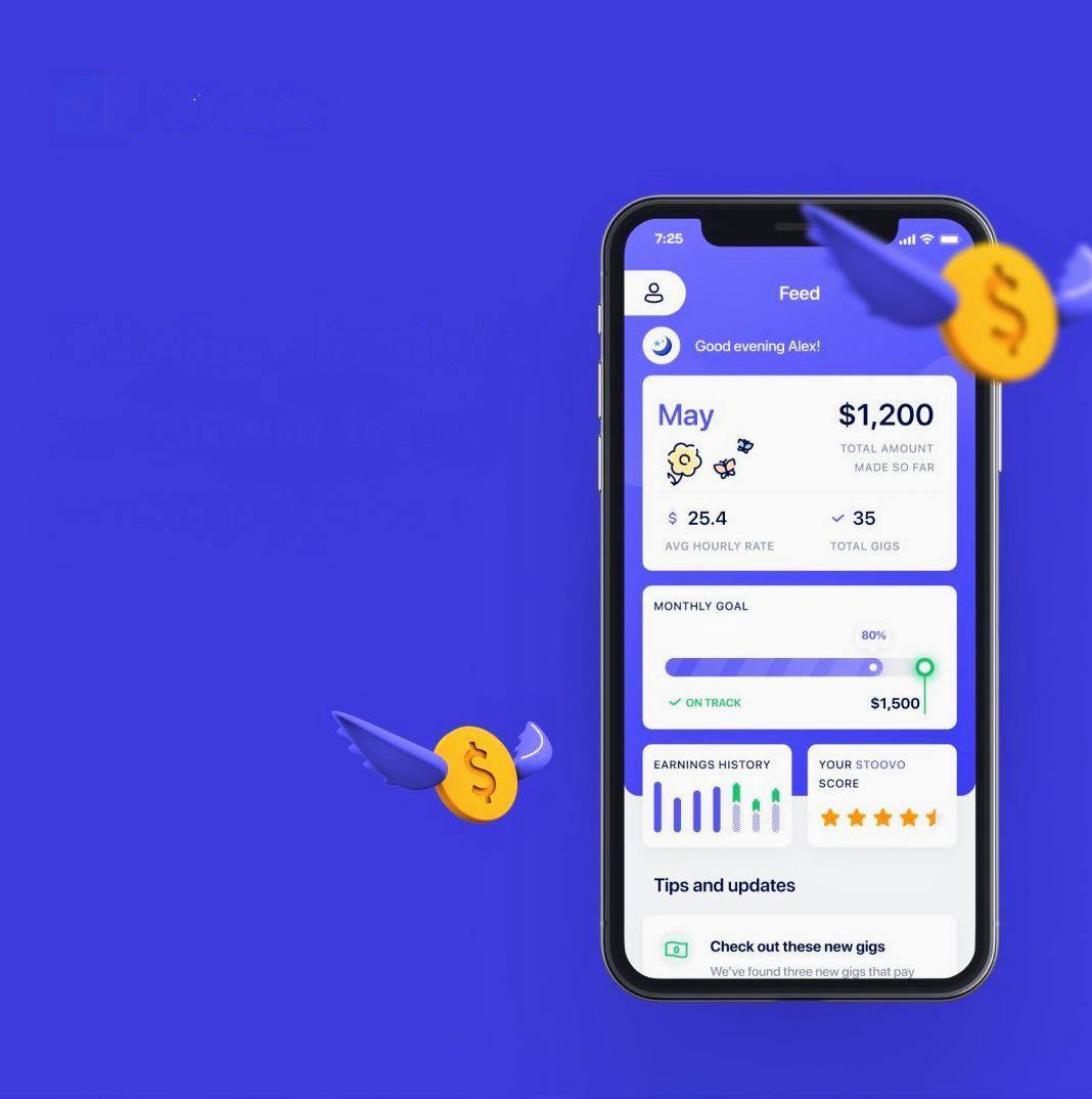 Спроектировали приложение
для gig-работников